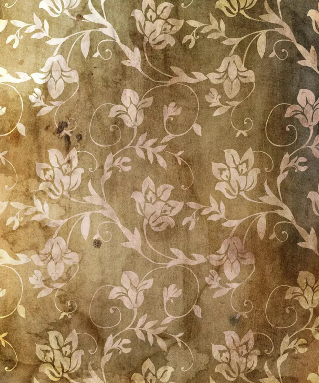 Brown Floral Backdrop for Photography