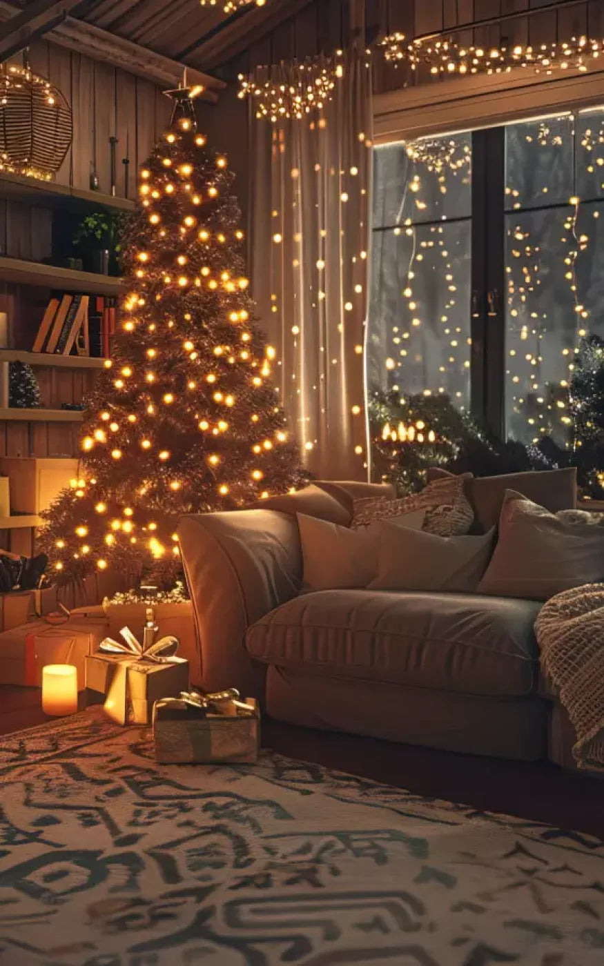 Romantic Christmas Eve 5’X8’ Ultracloth (60 X 96 Inch) Backdrop