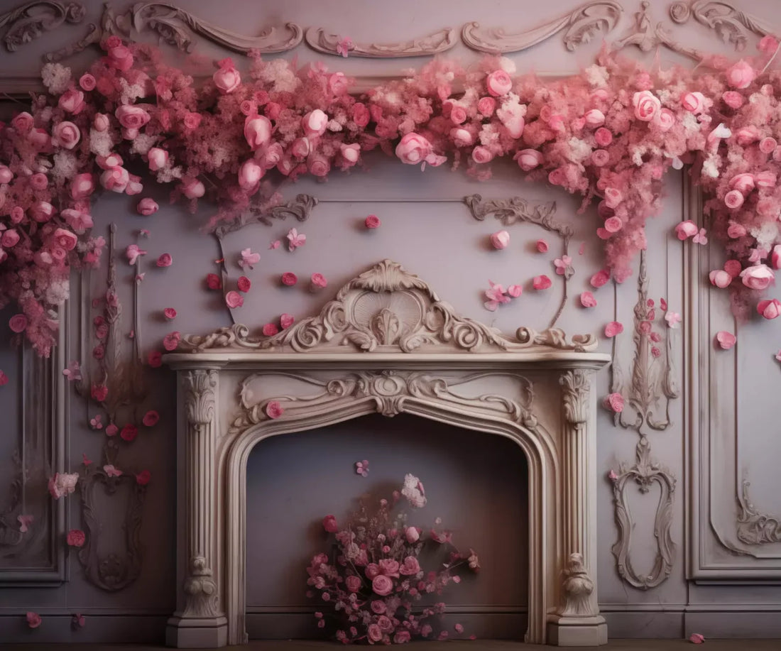 Romantic Hearth Ii 5’X4’2 Fleece (60 X 50 Inch) Backdrop