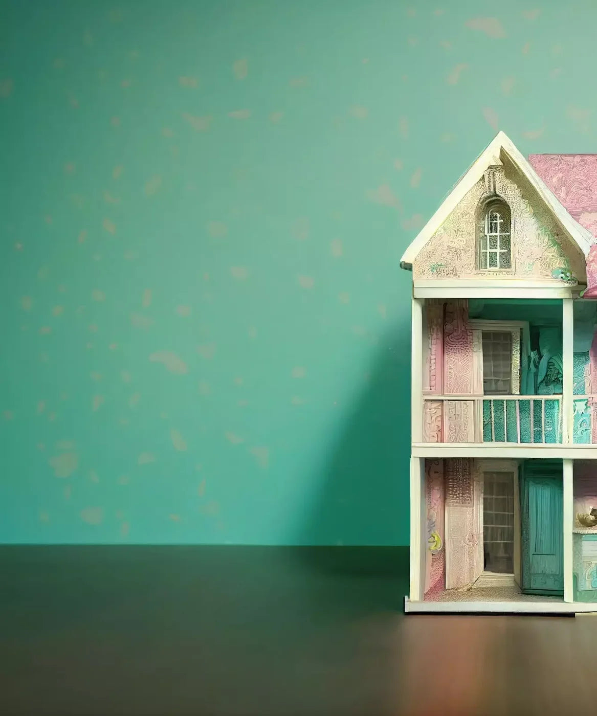 Room Doll House 10’X12’ Ultracloth (120 X 144 Inch) Backdrop