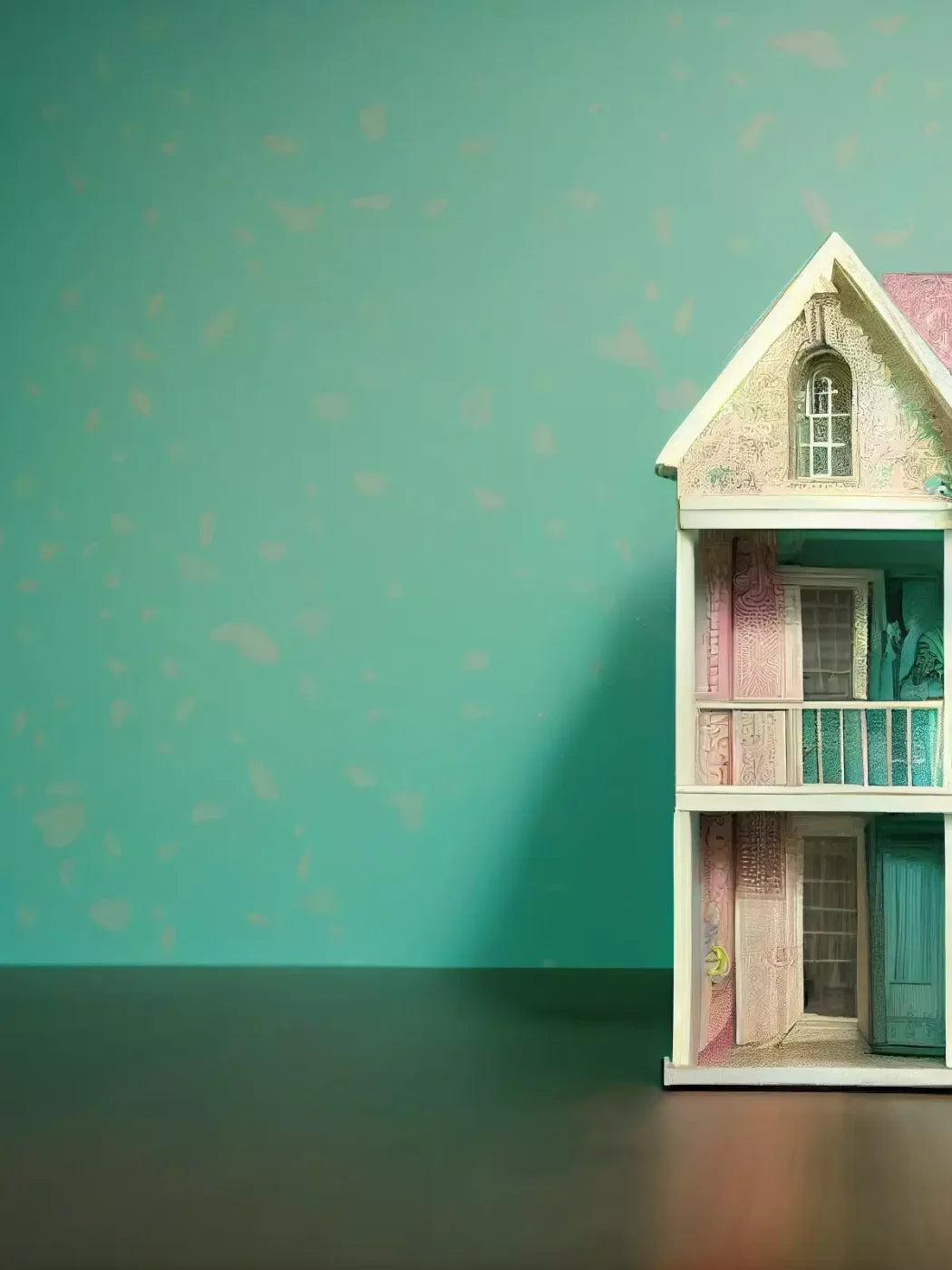 Room Doll House 5’X6’8 Fleece (60 X 80 Inch) Backdrop