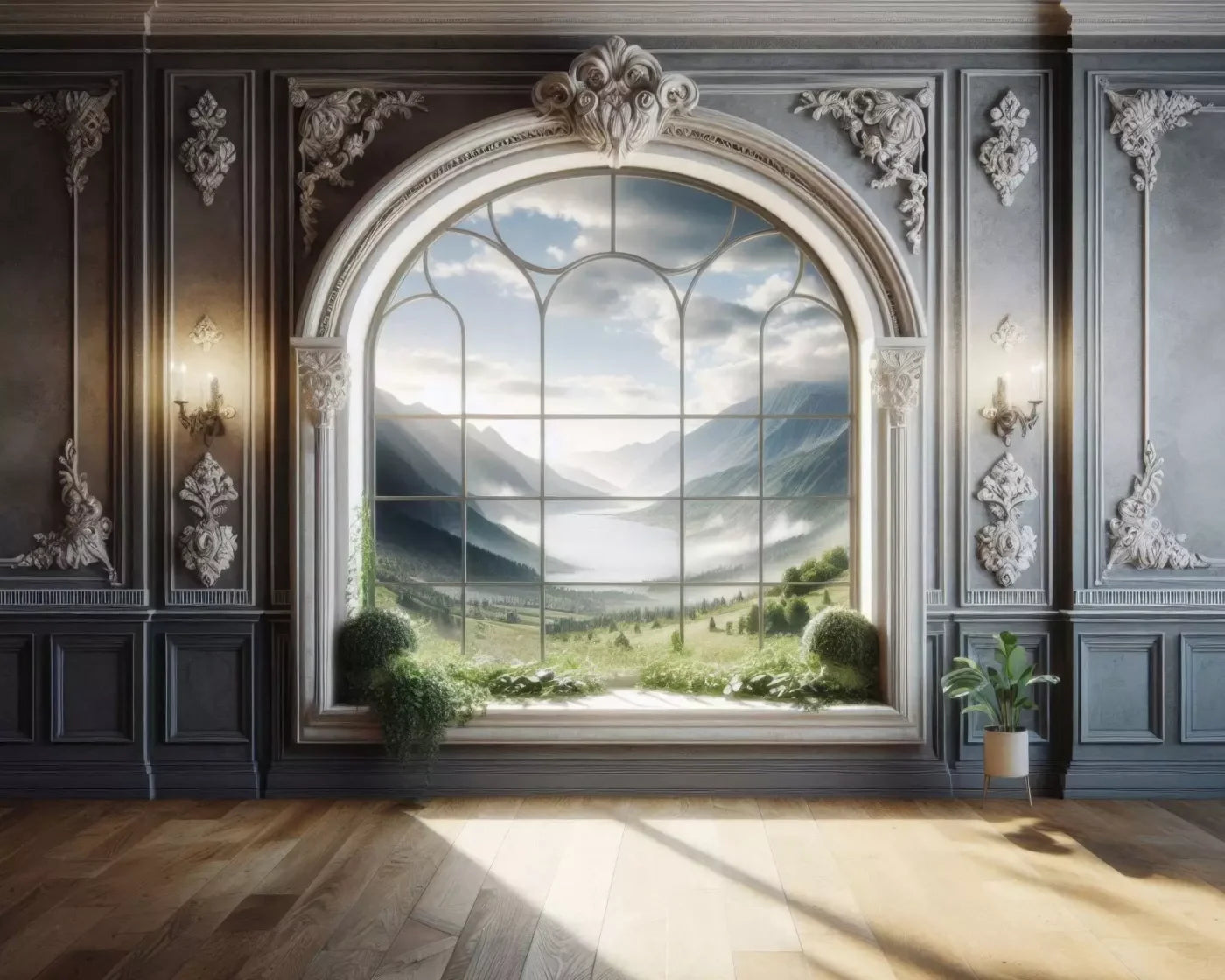 Room With A View 10’X8’ Fleece (120 X 96 Inch) Backdrop