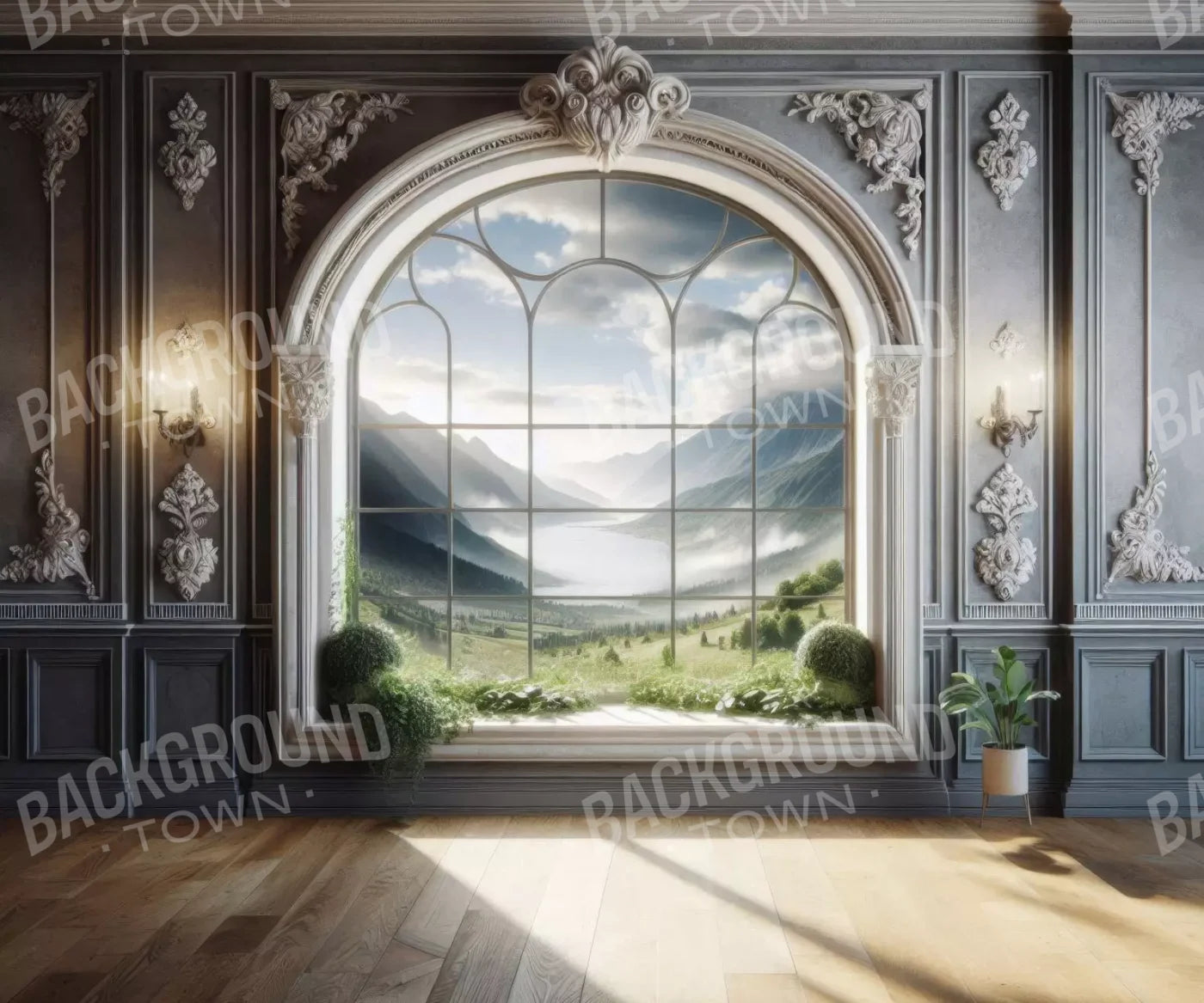 Room With A View 12’X10’ Ultracloth (144 X 120 Inch) Backdrop