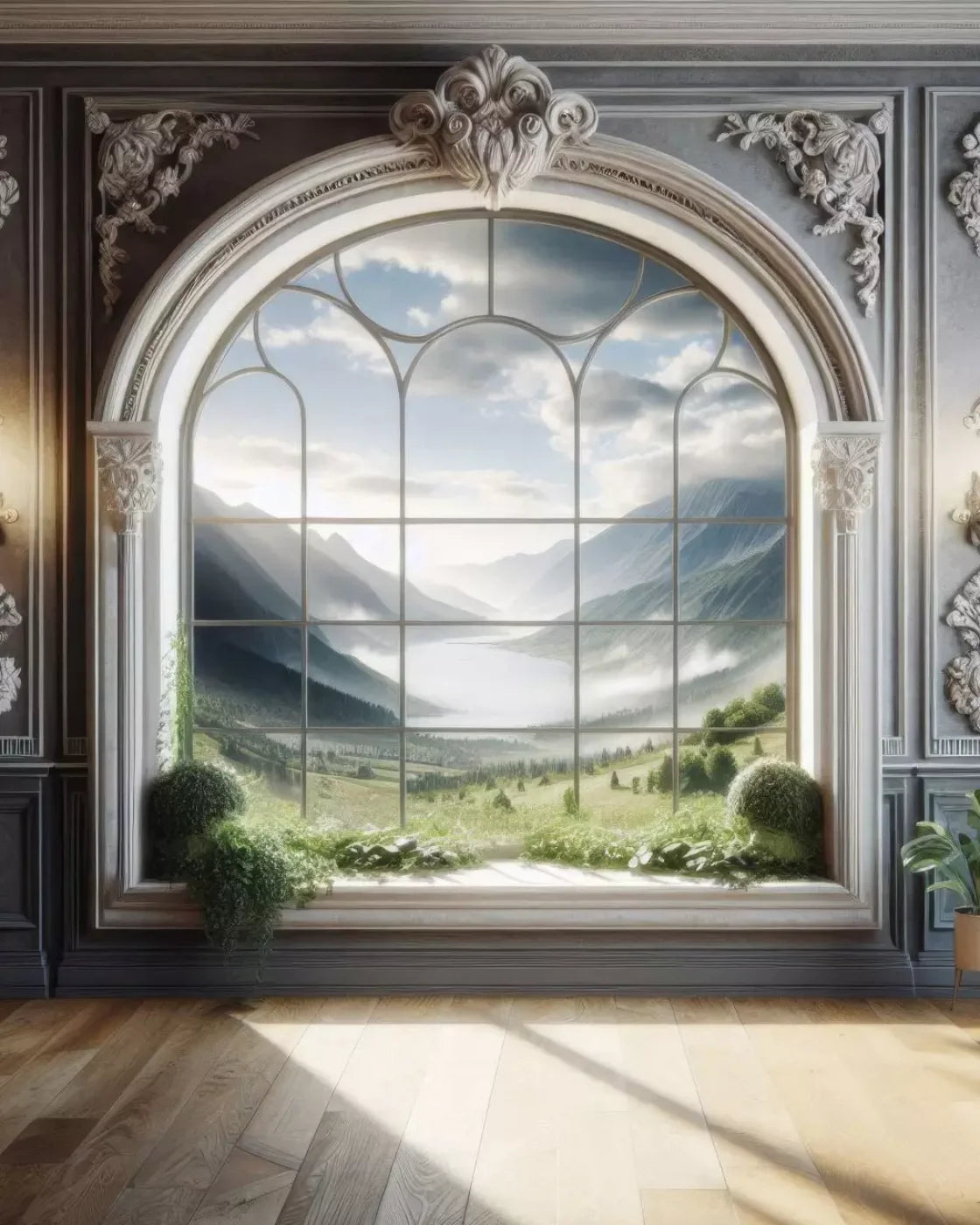 Room With A View 8’X10’ Fleece (96 X 120 Inch) Backdrop