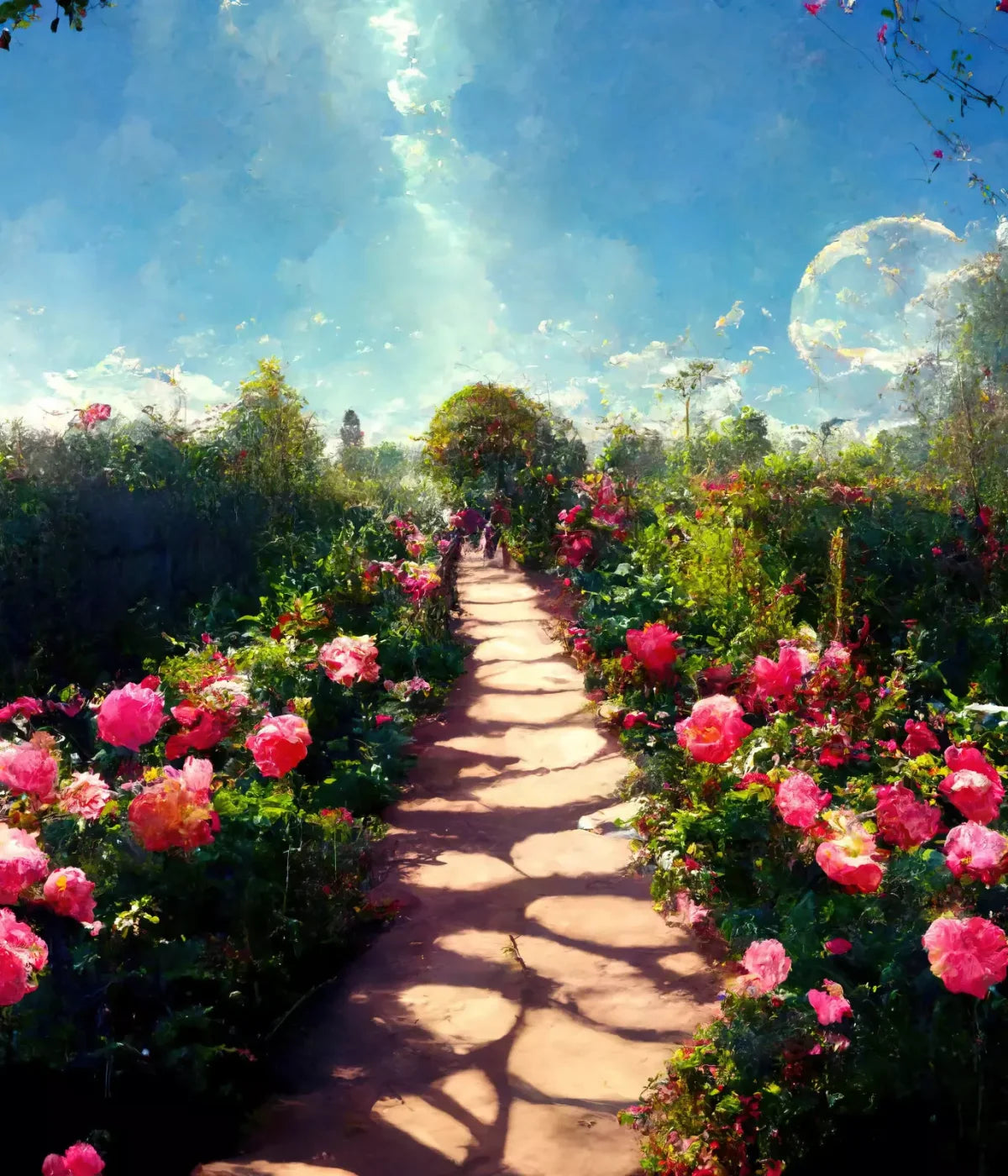 Rose Path 10X12 Ultracloth ( 120 X 144 Inch ) Backdrop