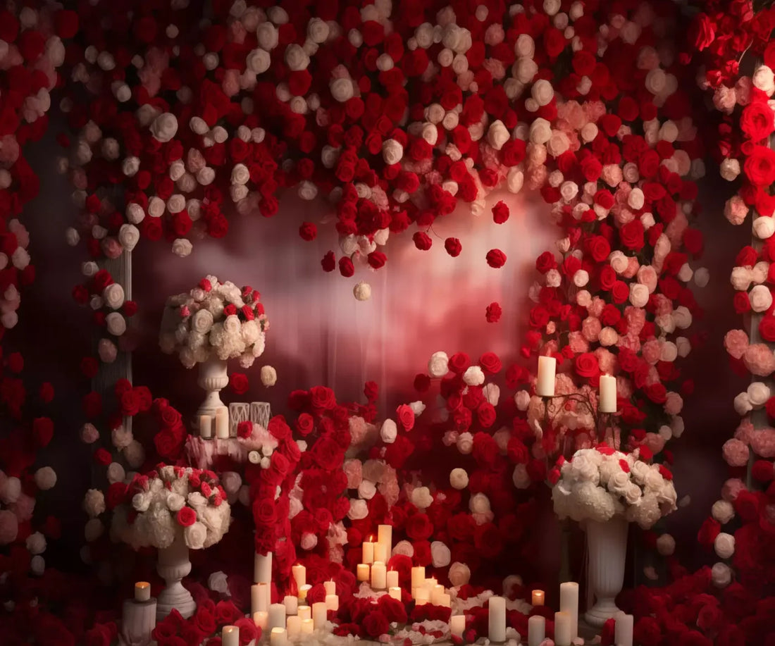 Roses Forever I 5’X4’2 Fleece (60 X 50 Inch) Backdrop