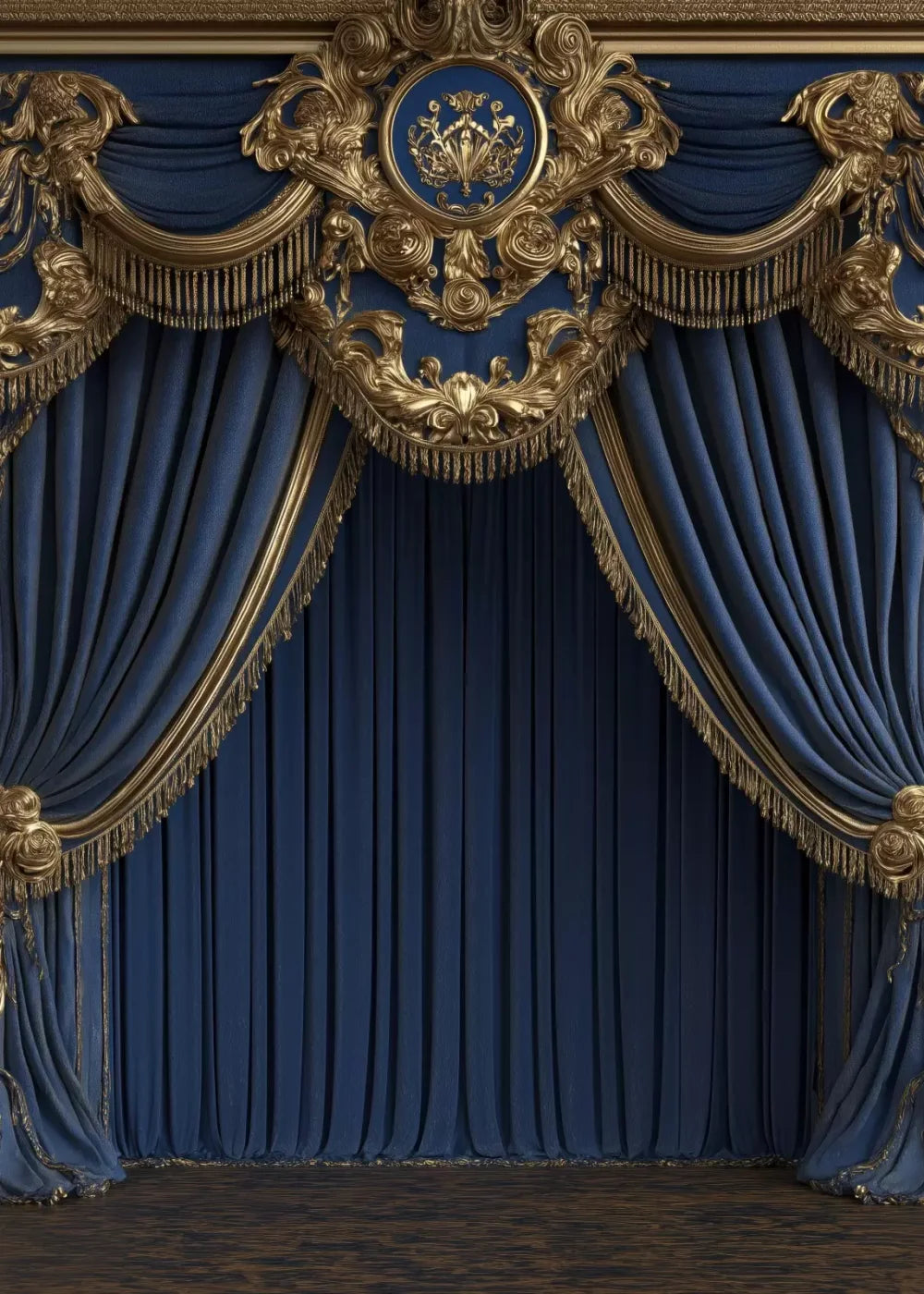 Royal Blue Bed Alcove 5’X7’ Ultracloth (60 X 84 Inch) Backdrop