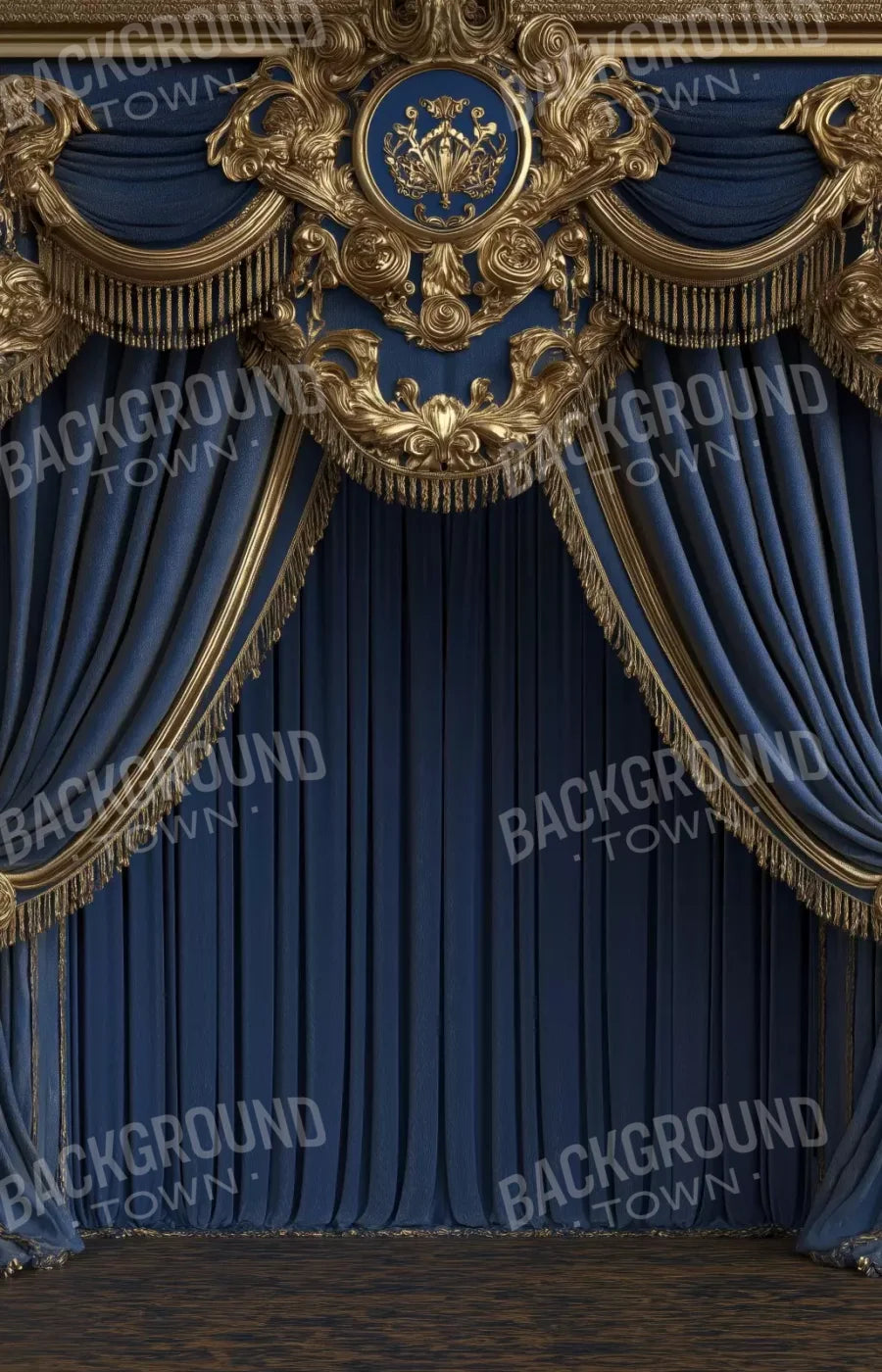Royal Blue Bed Alcove 9’X14’ Ultracloth (108 X 168 Inch) Backdrop