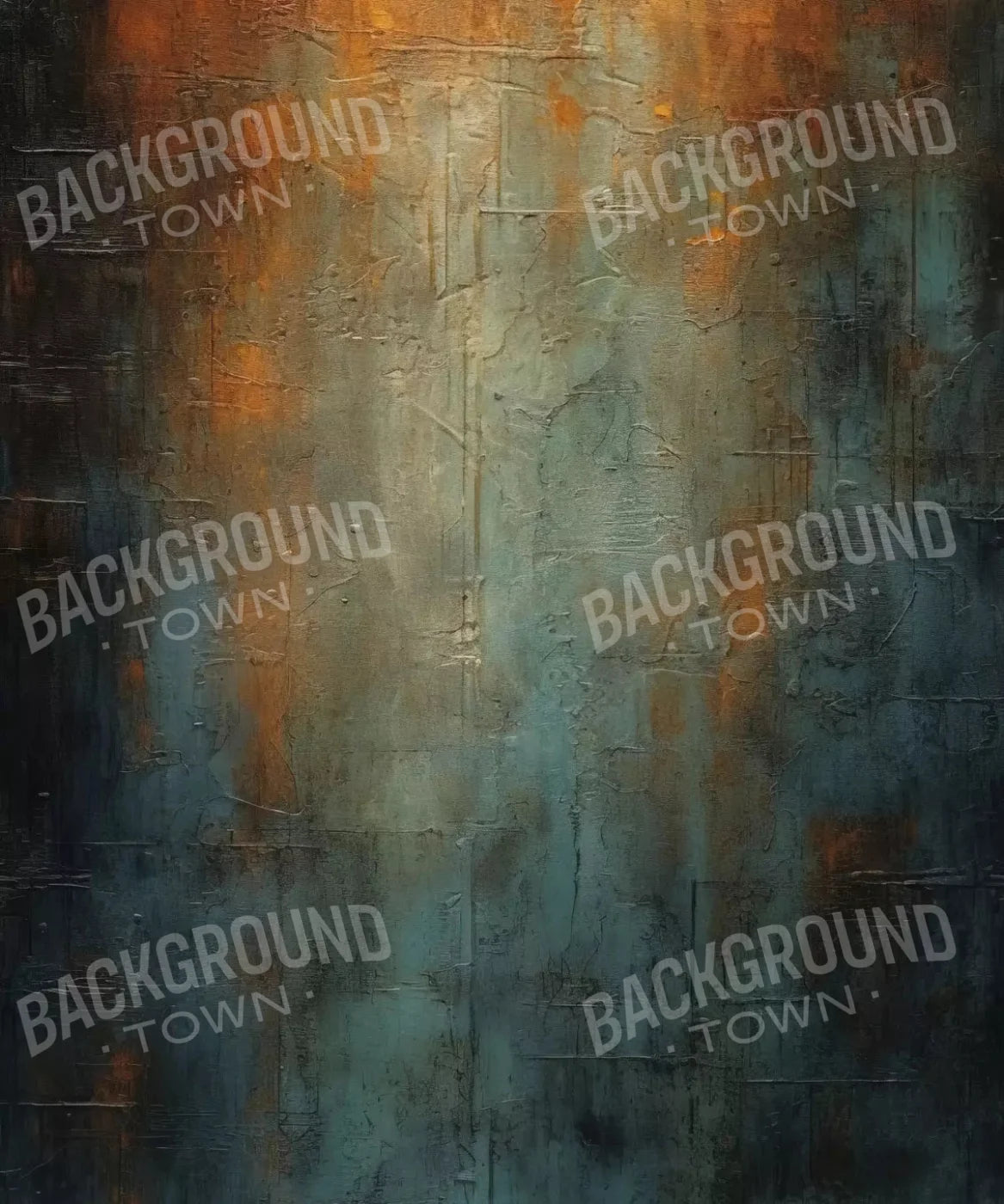 Rusted Steel Teal wall Backdrop for Photography