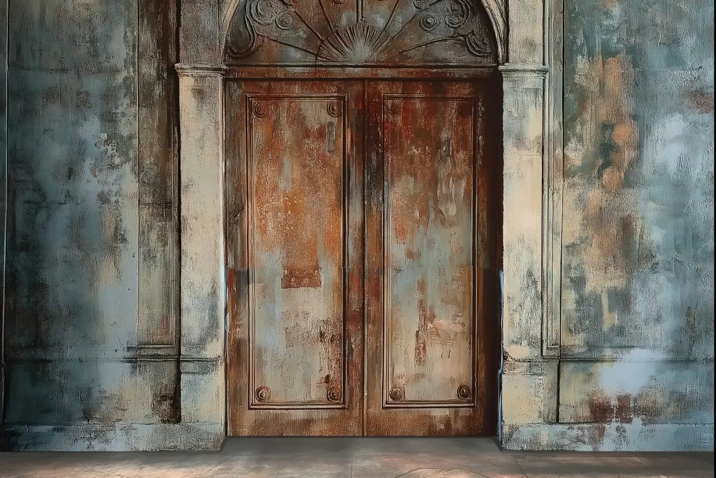 Rustic Castle Door 12’x8’ UltraCloth (144 x 96 inch) Backdrop
