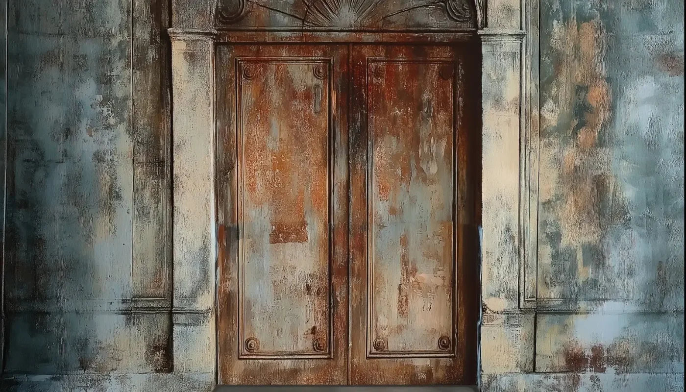 Rustic Castle Door 14’x8’ UltraCloth (168 x 96 inch) Backdrop