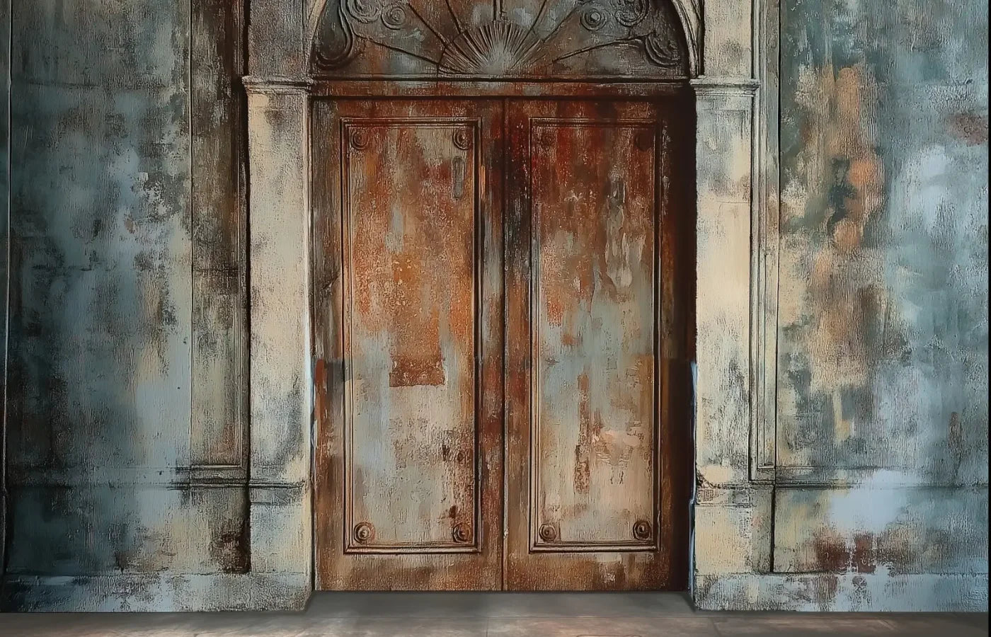 Rustic Castle Door 14’x9’ UltraCloth (168 x 108 inch) Backdrop
