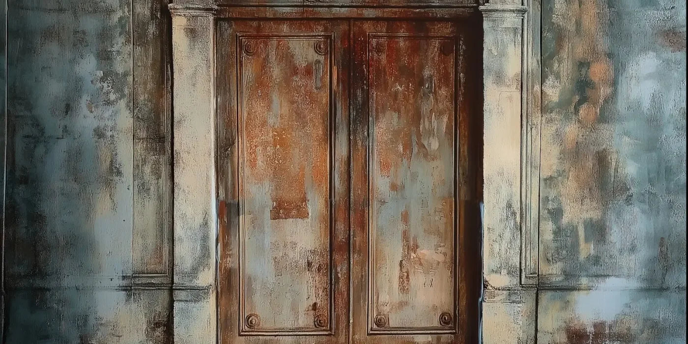 Rustic Castle Door 20’x10’ UltraCloth (240 x 120 inch) Backdrop