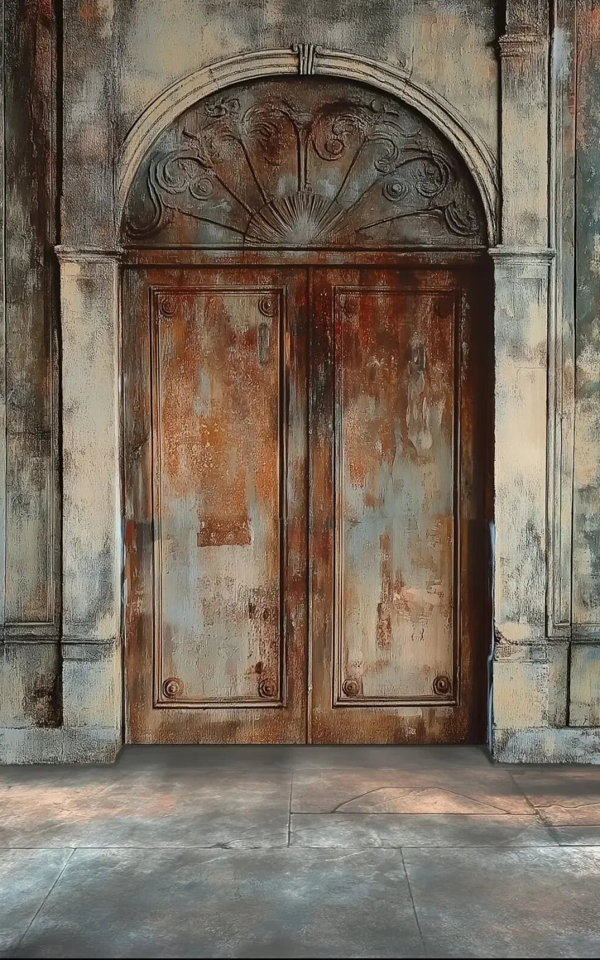 Rustic Castle Door 5’x8’ UltraCloth (60 x 96 inch) Backdrop