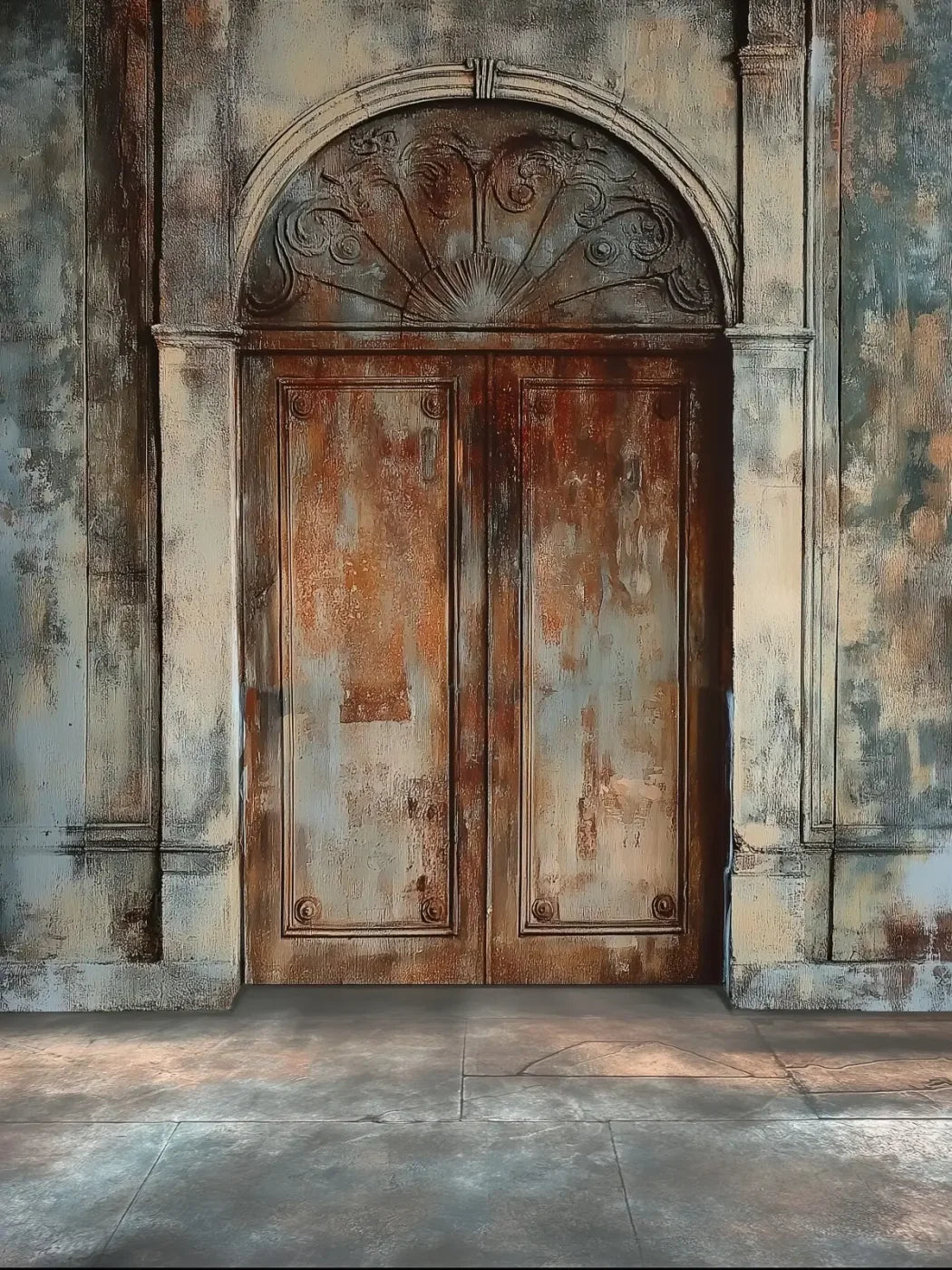 Rustic Castle Door 6’x8’ Fleece (72 x 96 inch) Backdrop