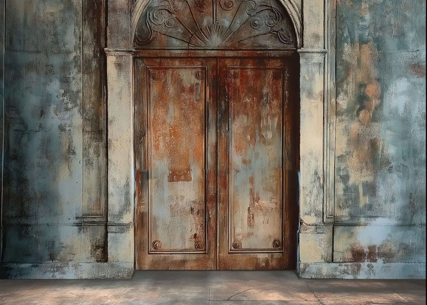 Rustic Castle Door 7’x5’ UltraCloth (84 x 60 inch) Backdrop