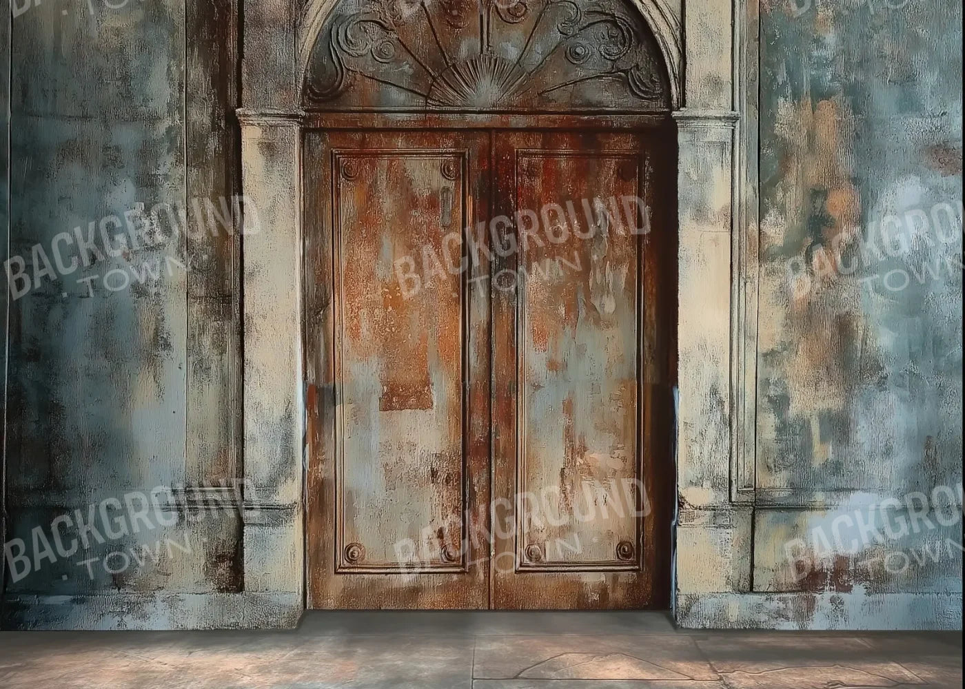 Rustic Castle Door 7’x5’ UltraCloth (84 x 60 inch) Backdrop