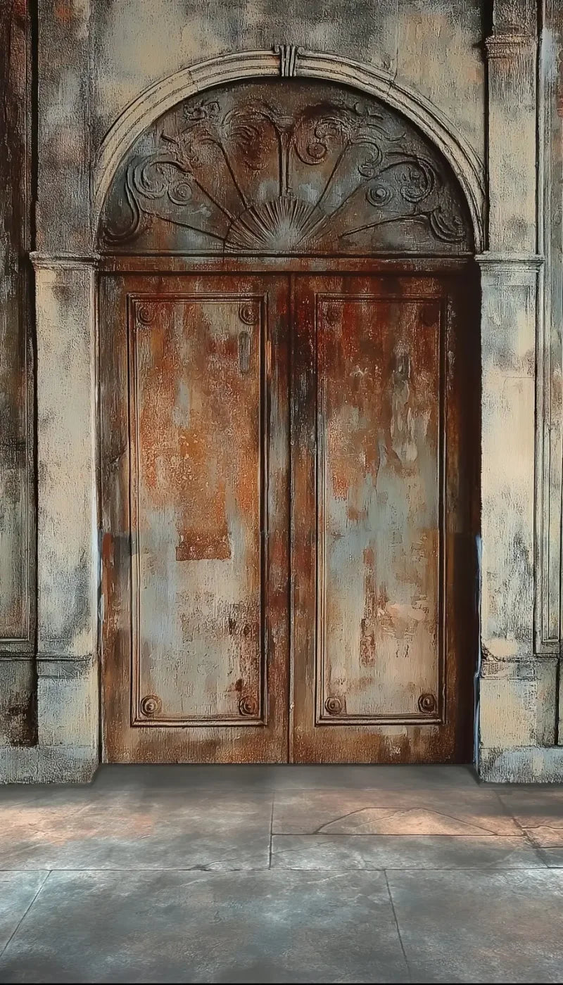Rustic Castle Door 8’x14’ UltraCloth (96 x 168 inch) Backdrop