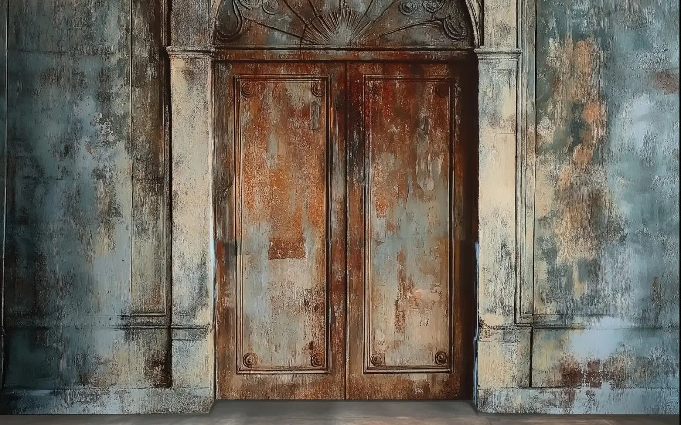 Rustic Castle Door 8’x5’ UltraCloth (96 x 60 inch) Backdrop