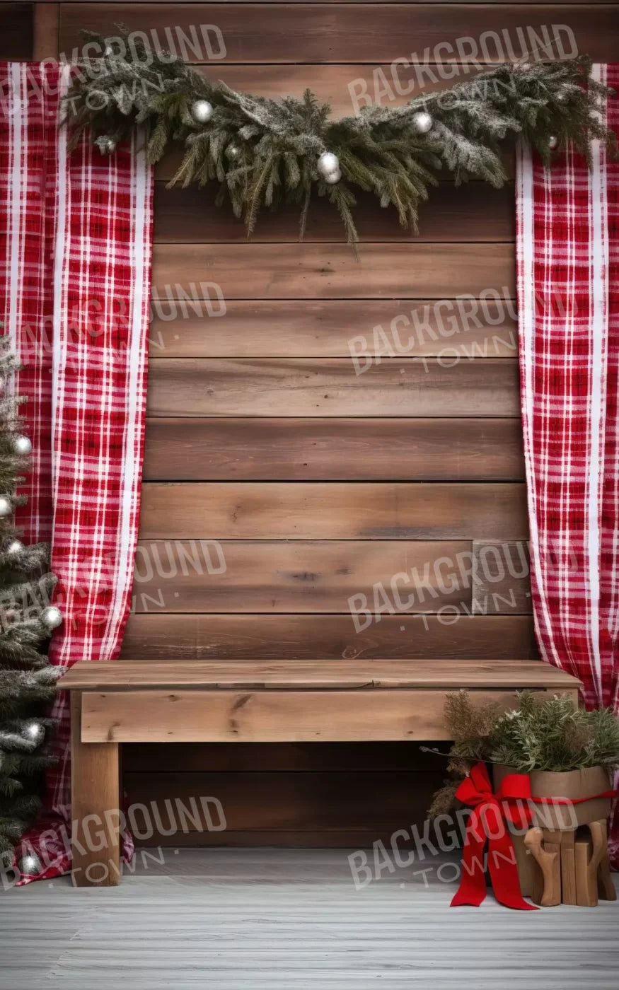 Rustic Christmas Ii 10’X16’ Ultracloth (120 X 192 Inch) Backdrop
