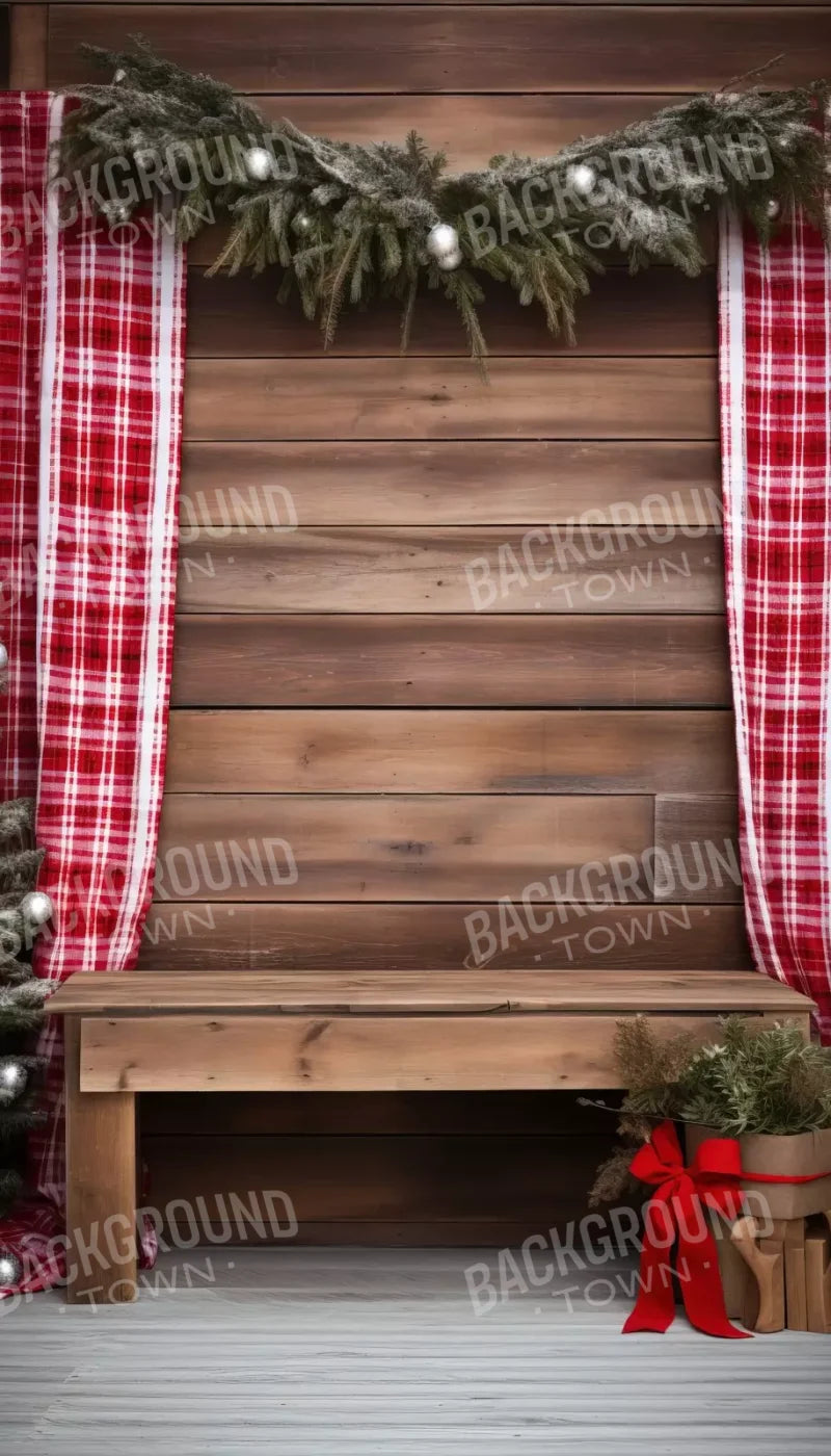 Rustic Christmas Ii 8’X14’ Ultracloth (96 X 168 Inch) Backdrop