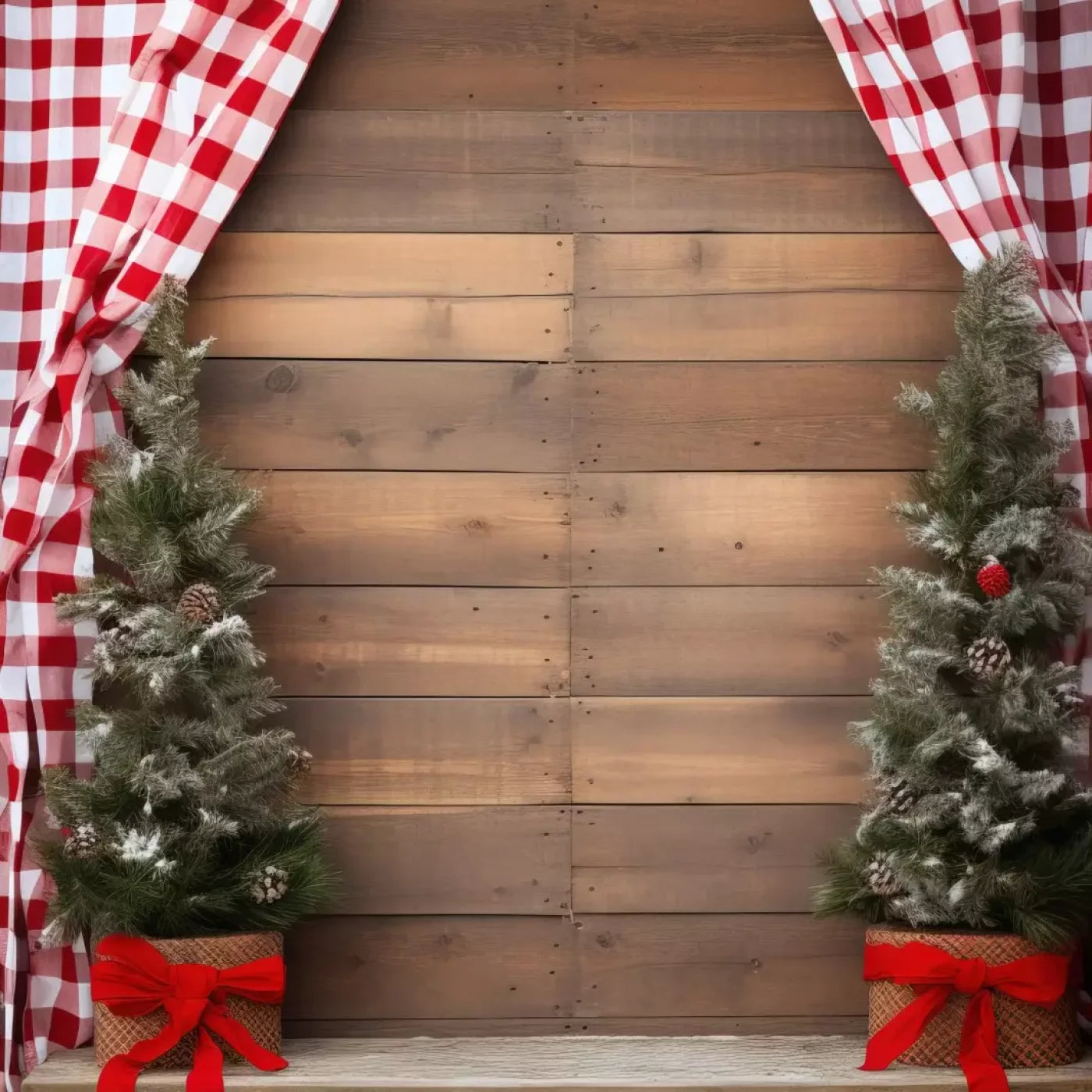 Rustic Christmas I 10’X10’ Ultracloth (120 X Inch) Backdrop