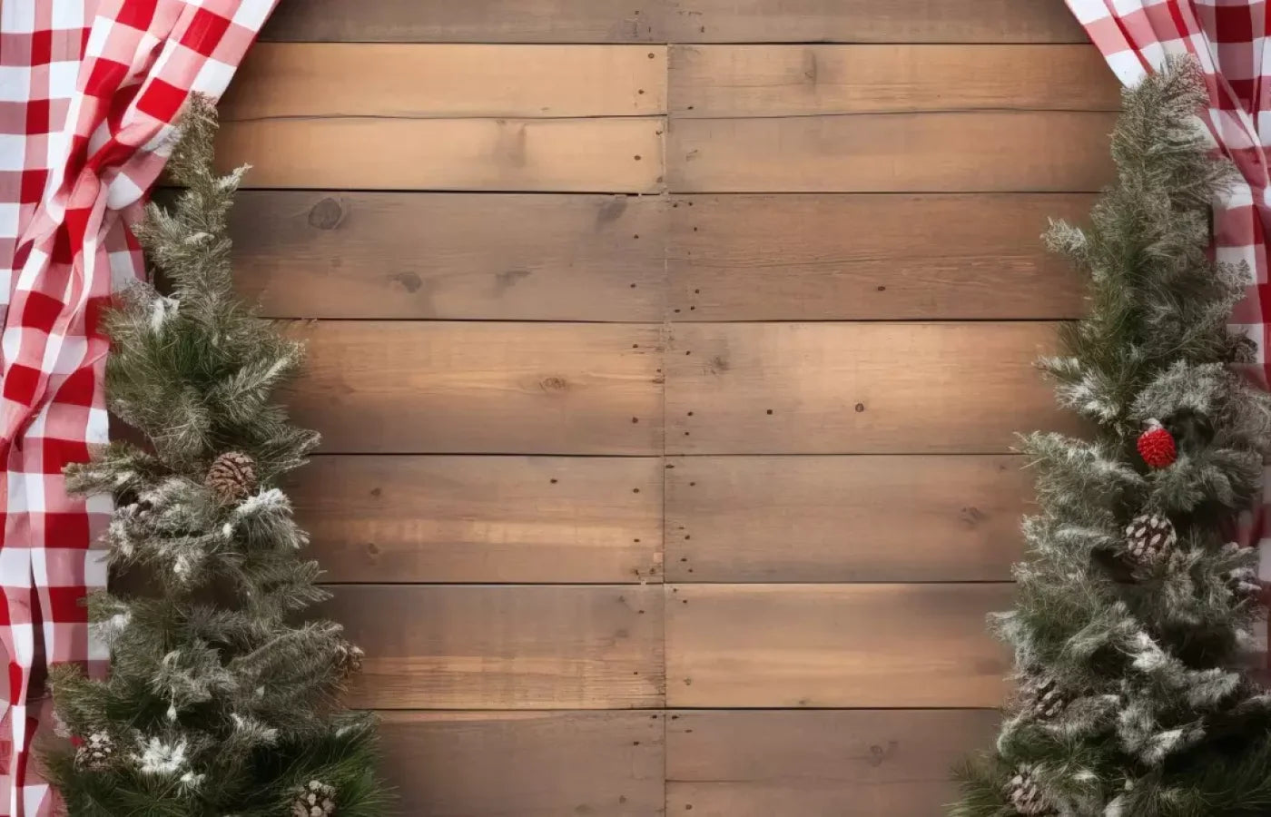 Rustic Christmas I 14’X9’ Ultracloth (168 X 108 Inch) Backdrop