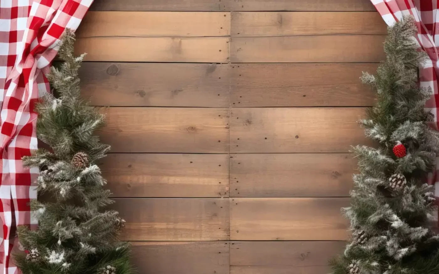 Rustic Christmas I 16’X10’ Ultracloth (192 X 120 Inch) Backdrop