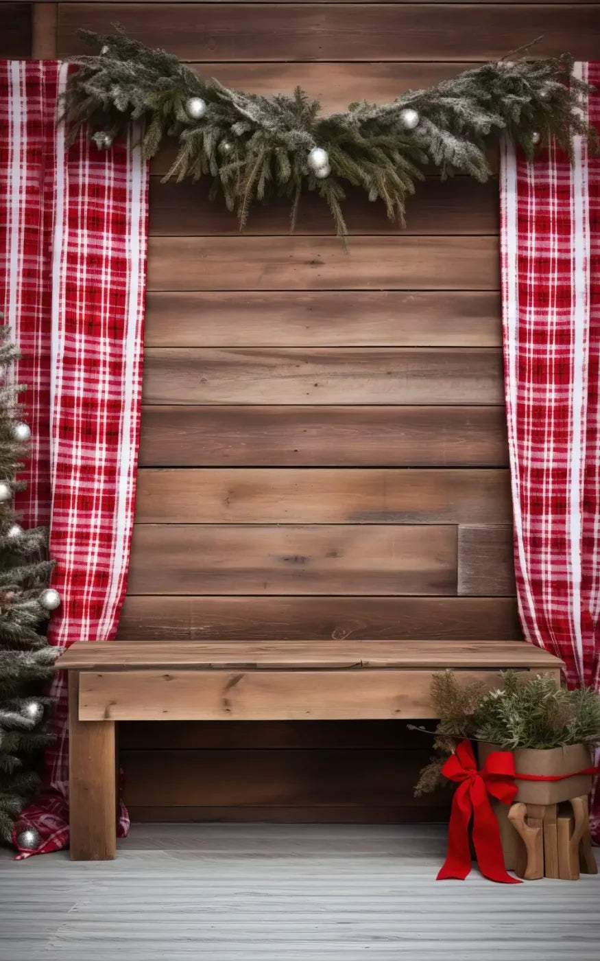 Rustic Christmas Ii 10’X16’ Ultracloth (120 X 192 Inch) Backdrop