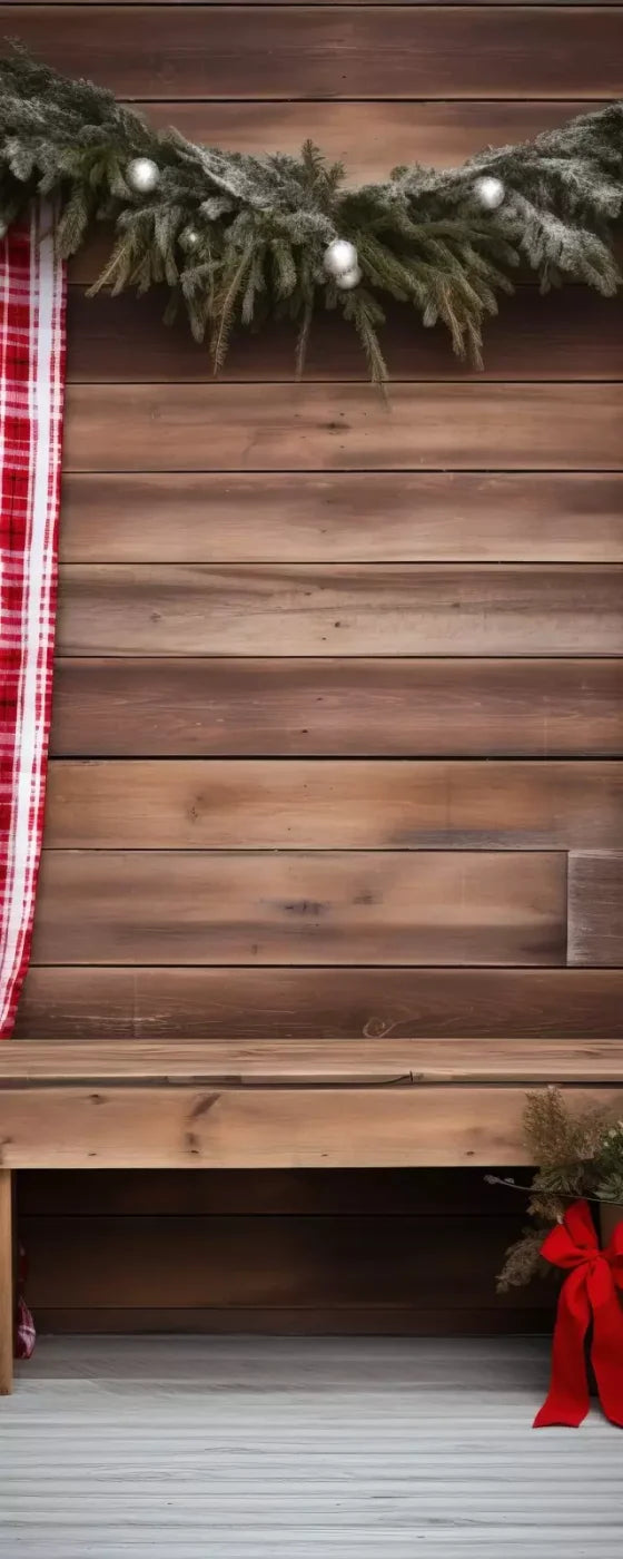 Rustic Christmas Ii 8’X20’ Ultracloth (96 X 240 Inch) Backdrop