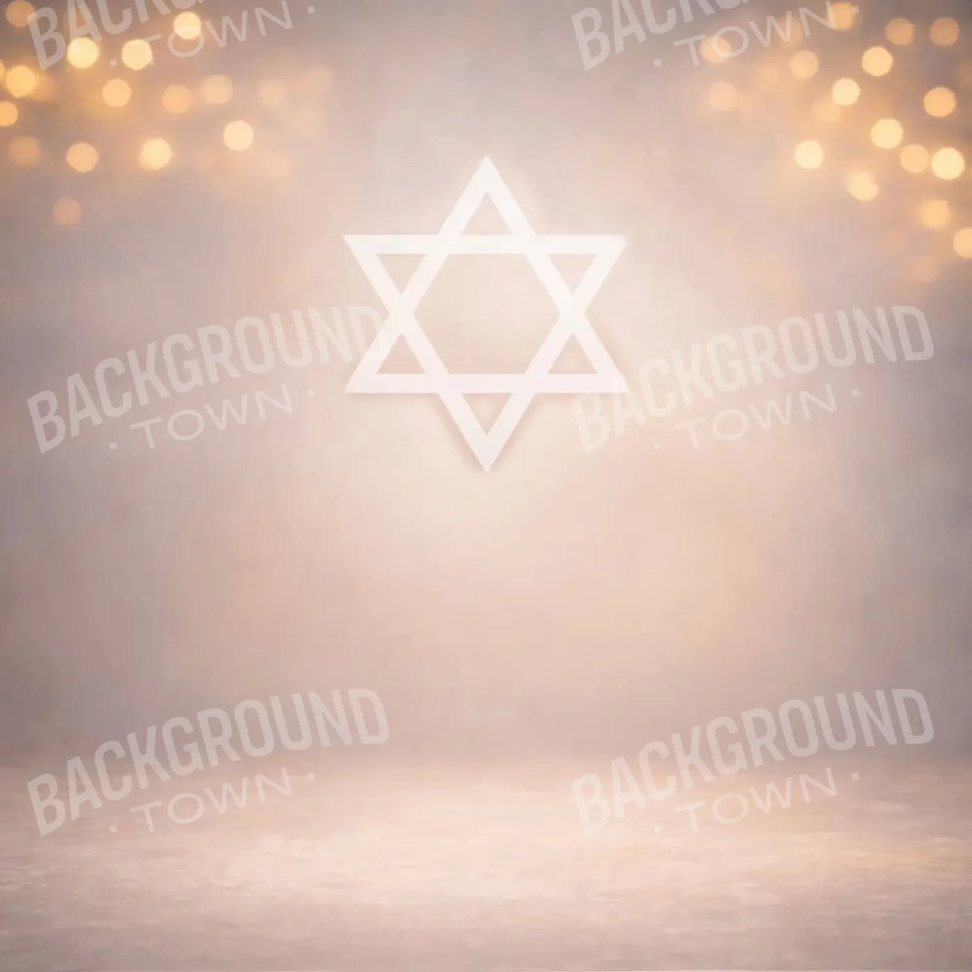 Sacred Hanukkah Glow 8’x8’ Fleece (96 x 96 inch) Backdrop