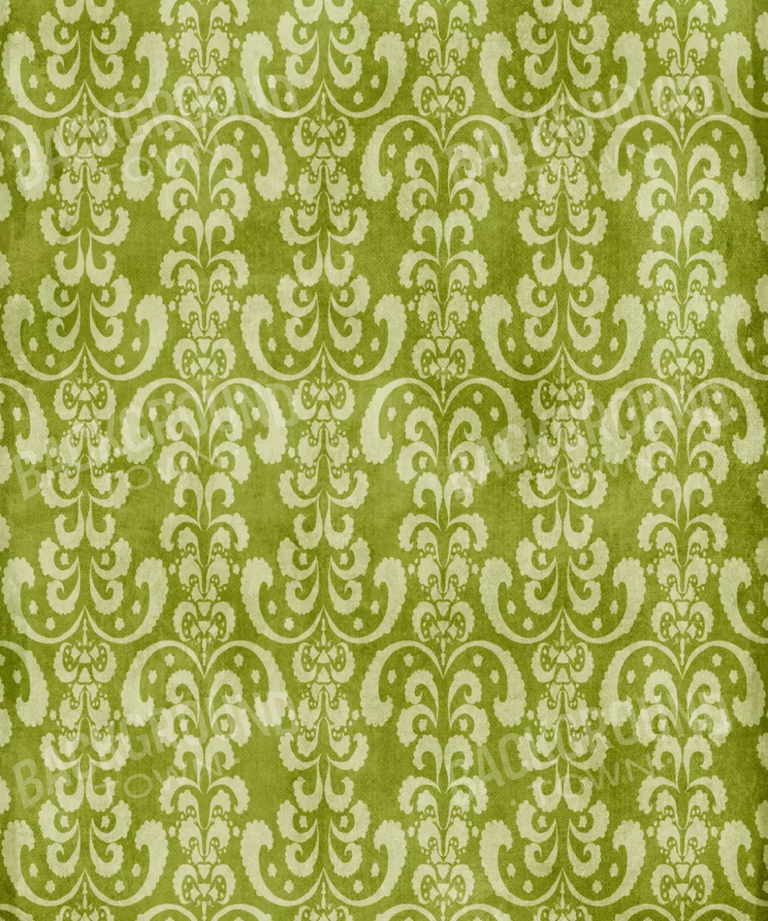 Green Damask Backdrop for Photography