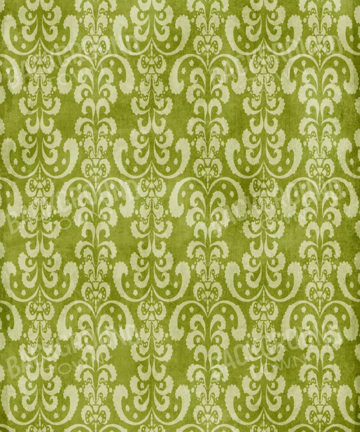Green Damask Backdrop for Photography