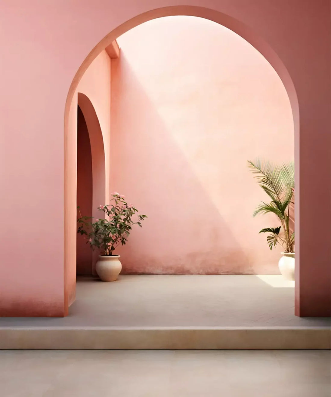 Arch , Pink Backdrop for Photography