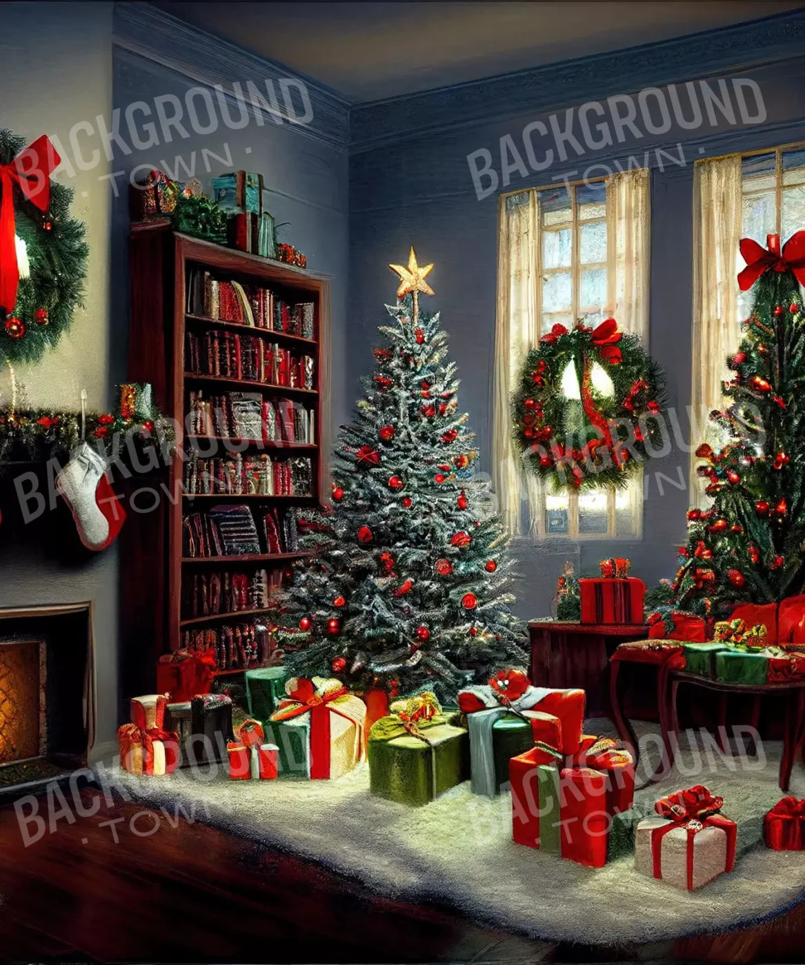 Christmas Nostalgia 10’X12’ Ultracloth (120 X 144 Inch) Backdrop