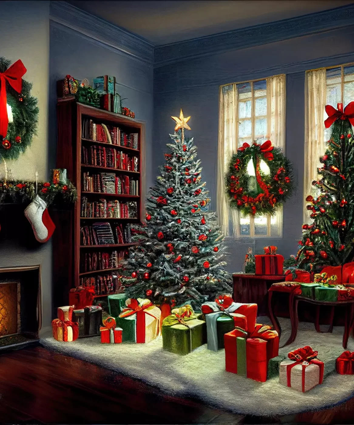 Christmas Nostalgia 10’X12’ Ultracloth (120 X 144 Inch) Backdrop