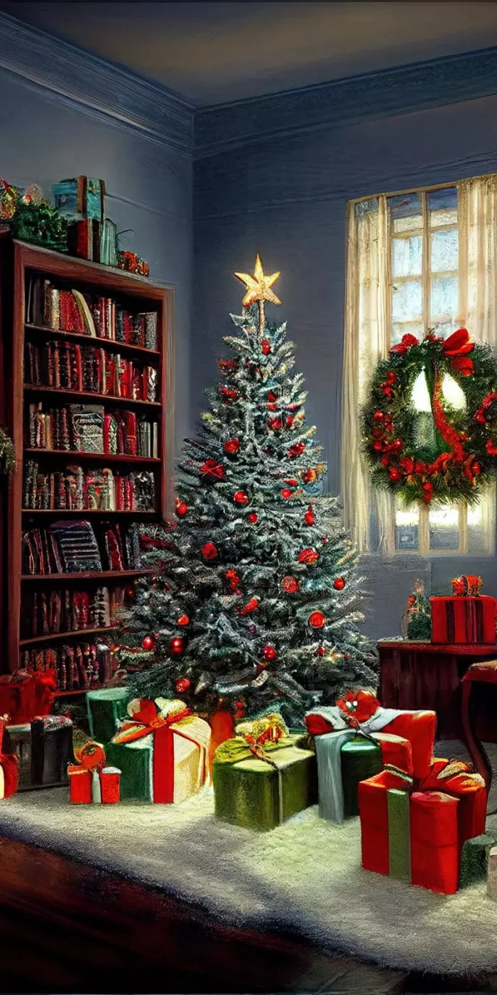 Christmas Nostalgia 10’X20’ Ultracloth (120 X 240 Inch) Backdrop