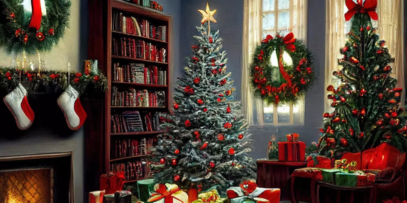 Christmas Nostalgia 16’X8’ Ultracloth (192 X 96 Inch) Backdrop