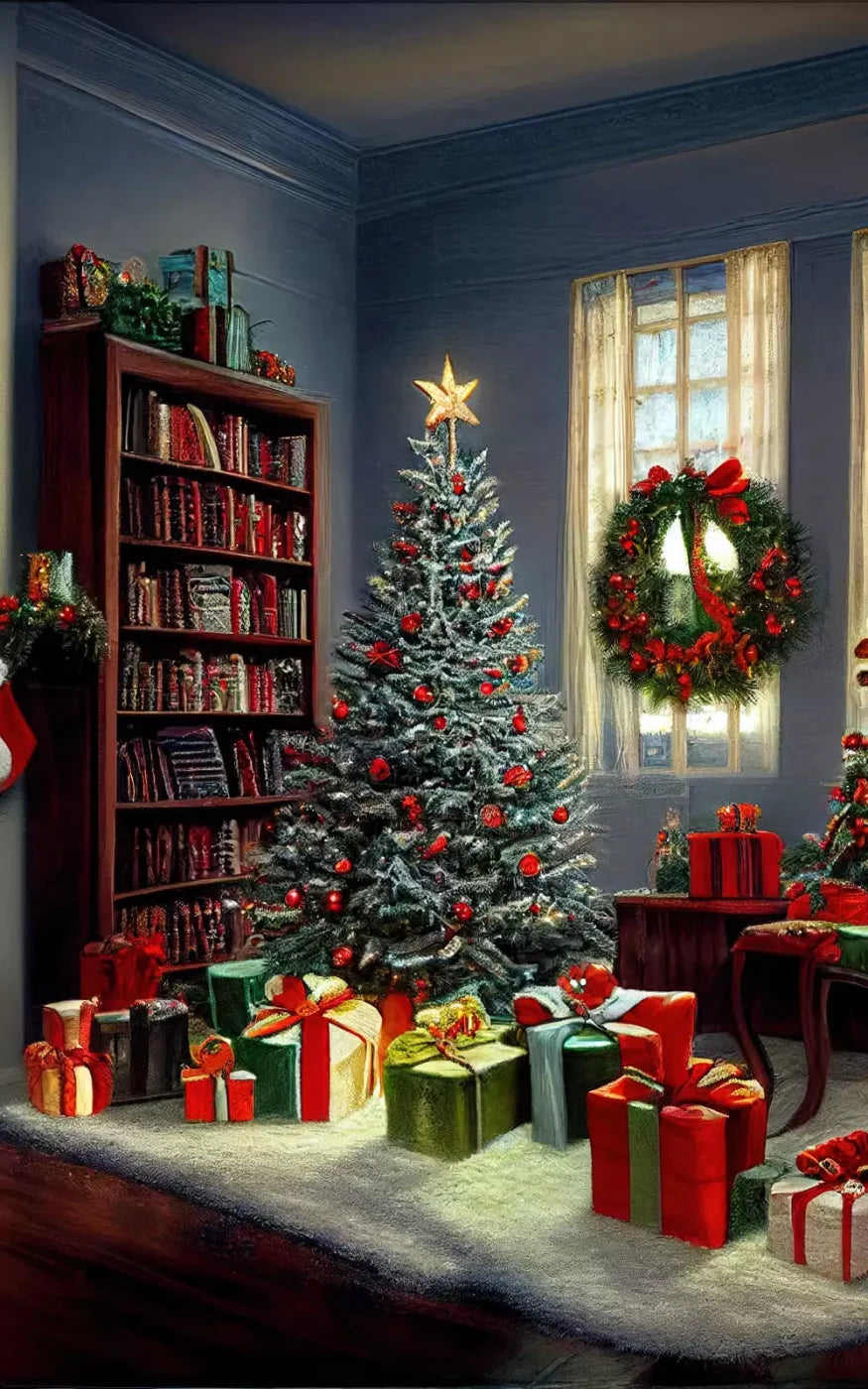 Christmas Nostalgia 5’X8’ Ultracloth (60 X 96 Inch) Backdrop