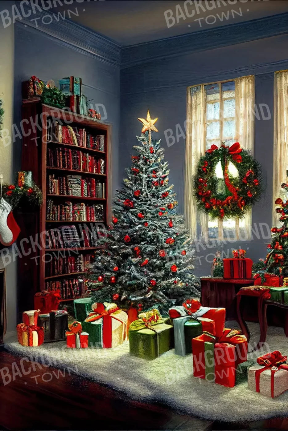 Christmas Nostalgia 8’X12’ Ultracloth (96 X 144 Inch) Backdrop