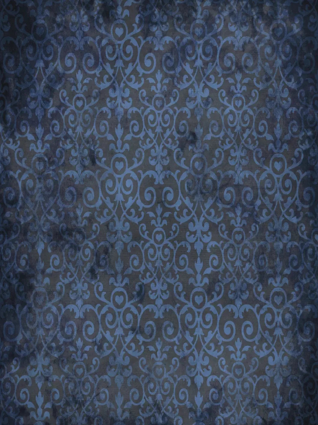 Sapphire Damask 8X10 Fleece ( 96 X 120 Inch ) Backdrop