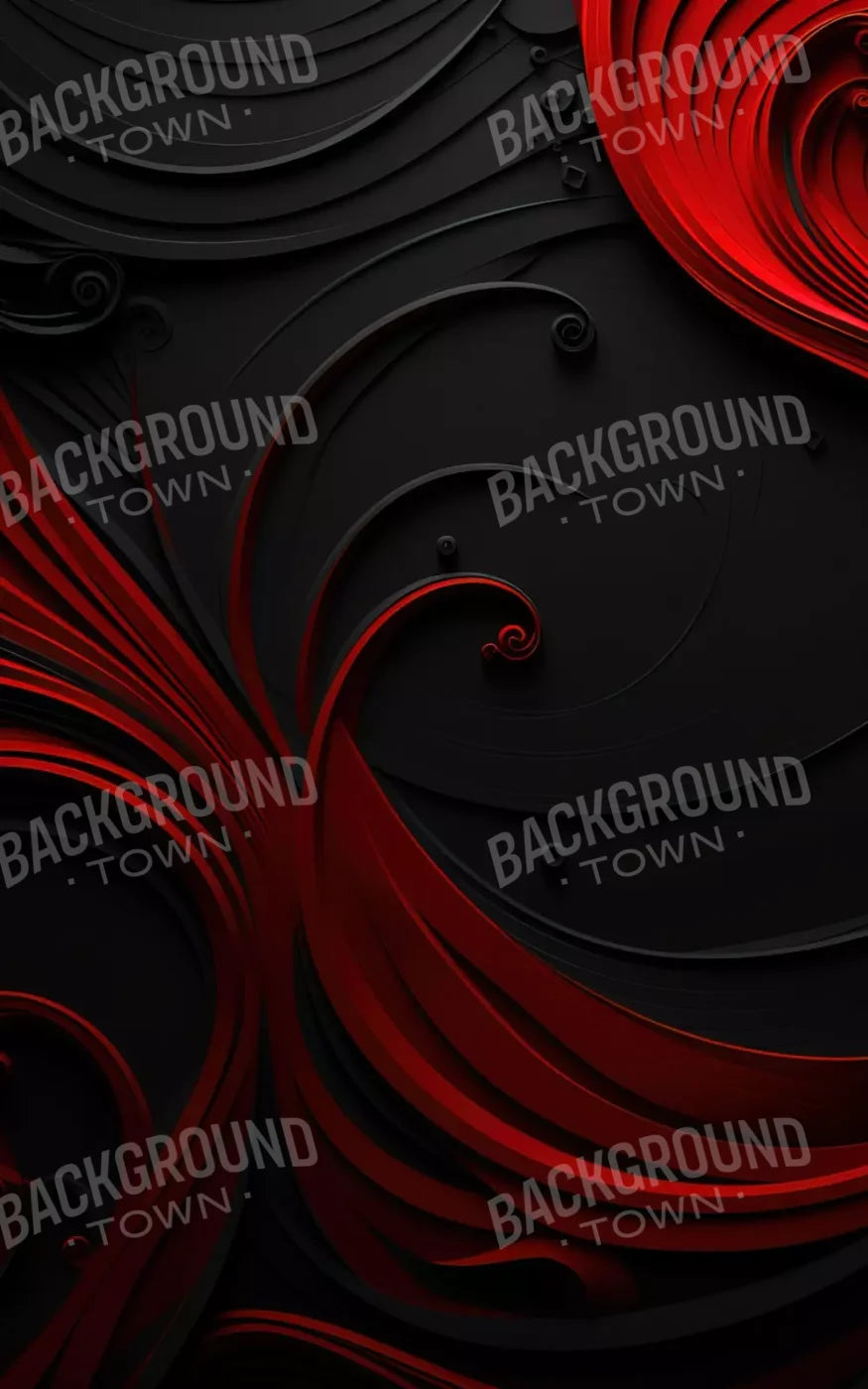 Scarlet And Onyx Quill I 10’X16’ Ultracloth (120 X 192 Inch) Backdrop