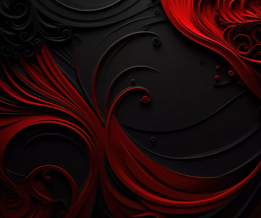 Scarlet And Onyx Quill I 5’X4’2 Fleece (60 X 50 Inch) Backdrop