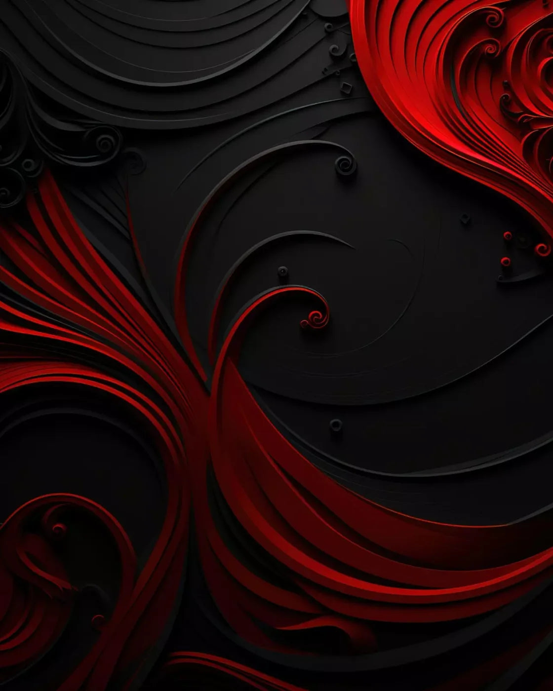 Scarlet And Onyx Quill I 8’X10’ Fleece (96 X 120 Inch) Backdrop
