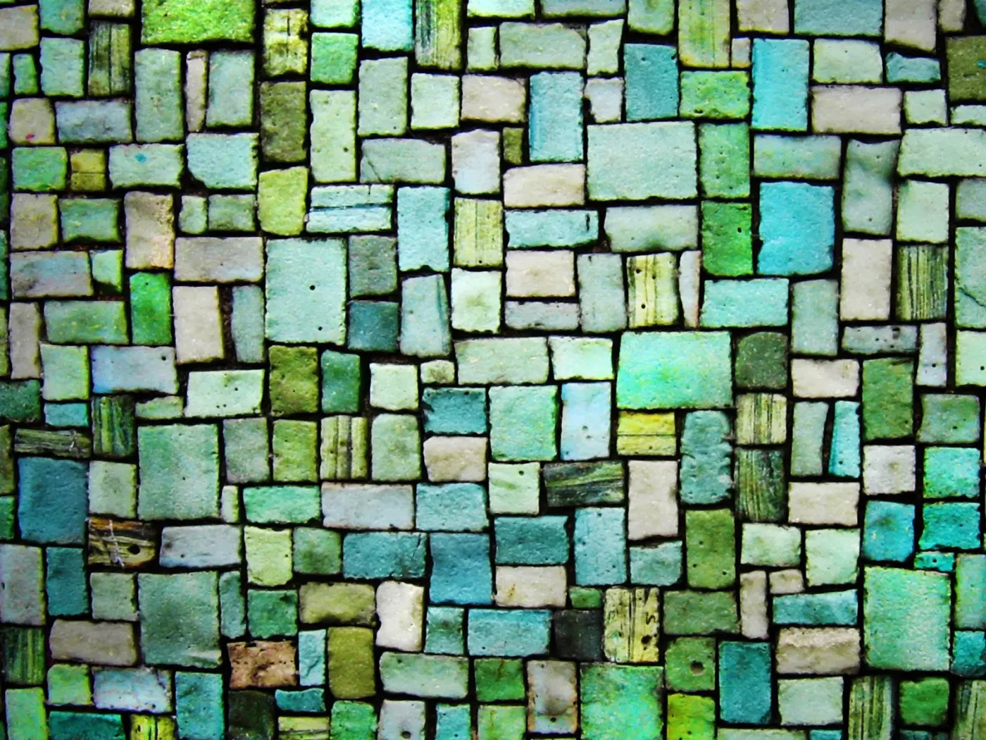 Sea Foam Tiles 68X5 Fleece ( 80 X 60 Inch ) Backdrop