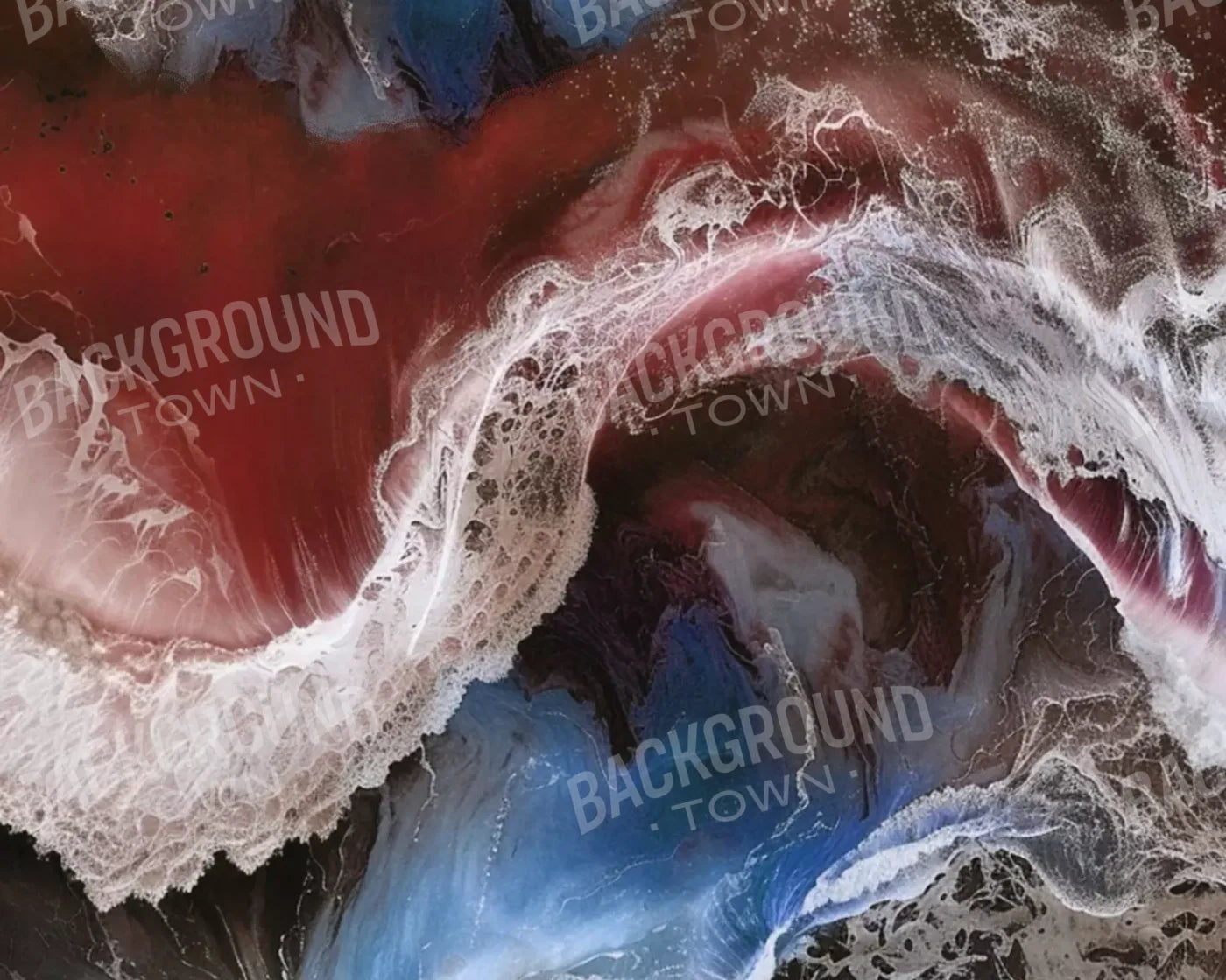 Sea Of Patriots 10’X8’ Fleece (120 X 96 Inch) Backdrop