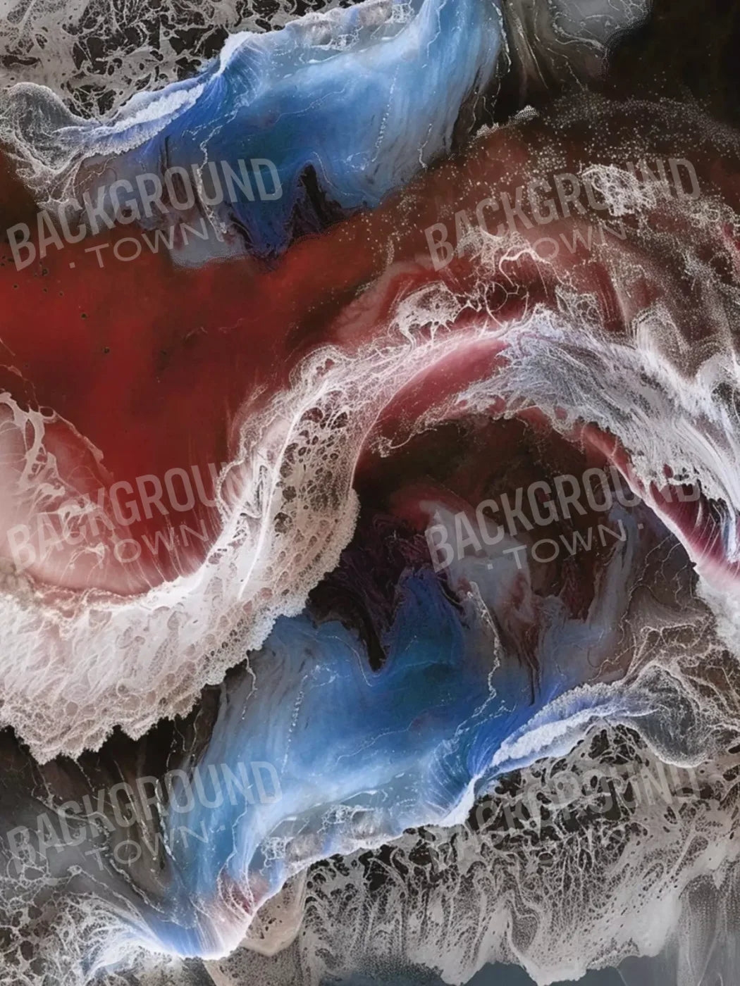 Sea Of Patriots 6’X8’ Fleece (72 X 96 Inch) Backdrop