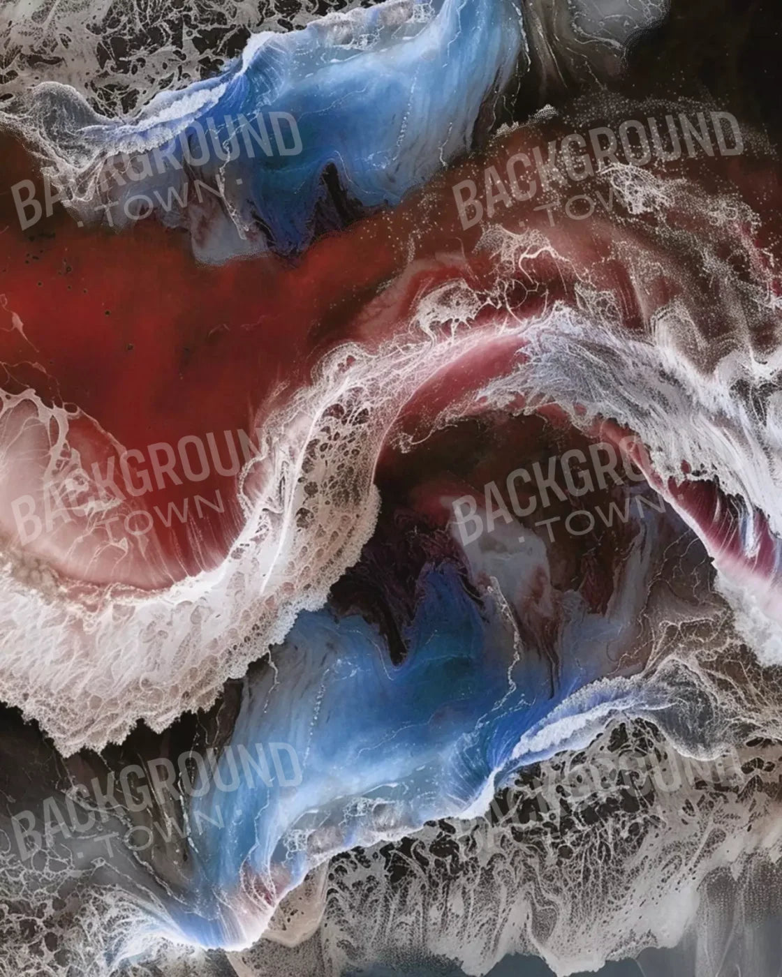 Sea Of Patriots 8’X10’ Fleece (96 X 120 Inch) Backdrop