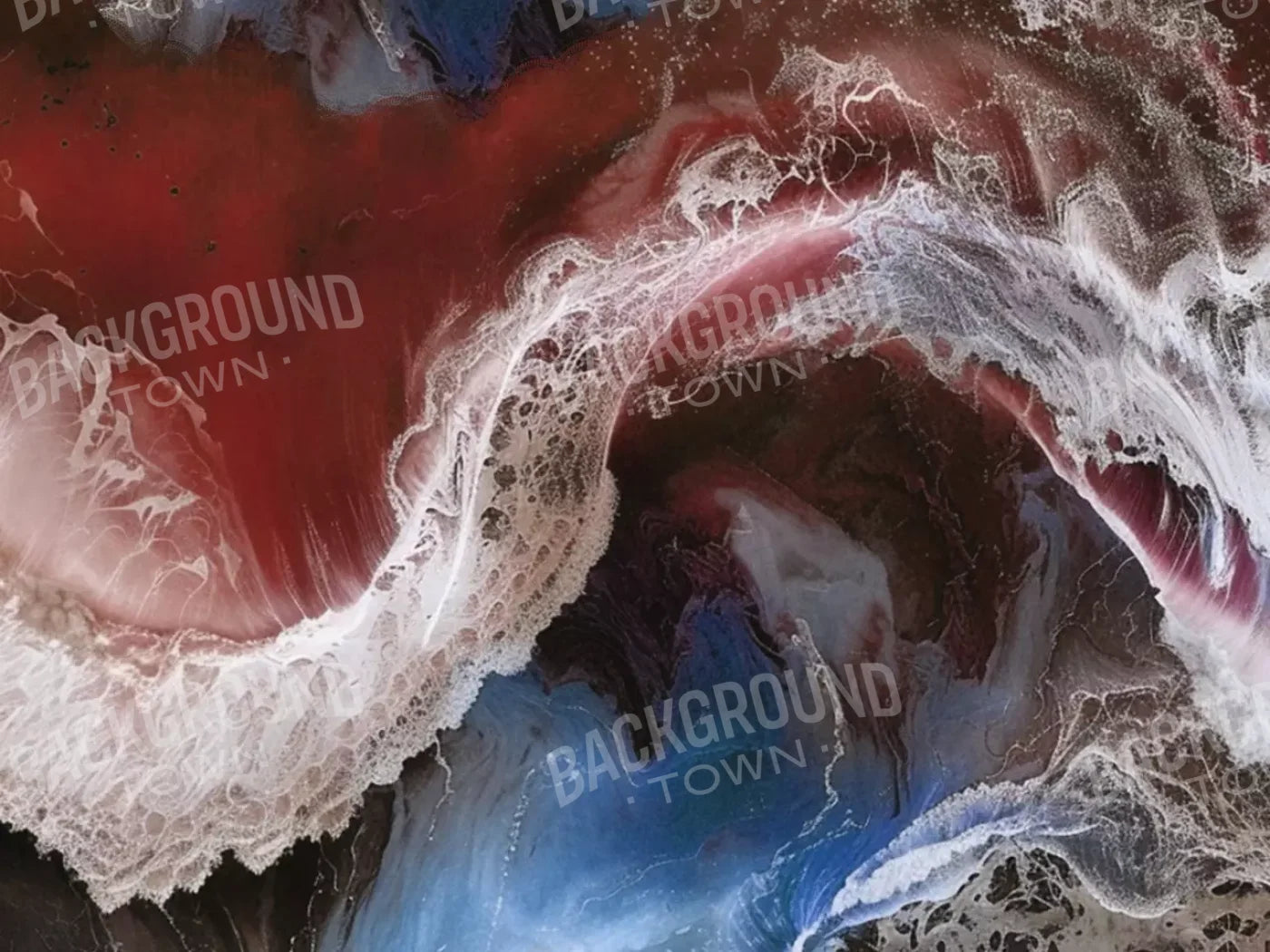 Sea Of Patriots 8’X6’ Fleece (96 X 72 Inch) Backdrop