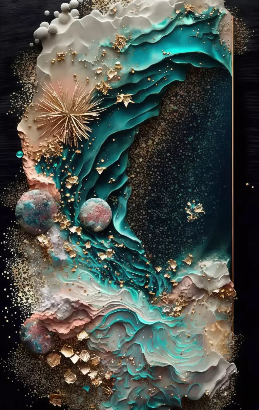 Seaside Abstract 10X16 Ultracloth ( 120 X 192 Inch ) Backdrop